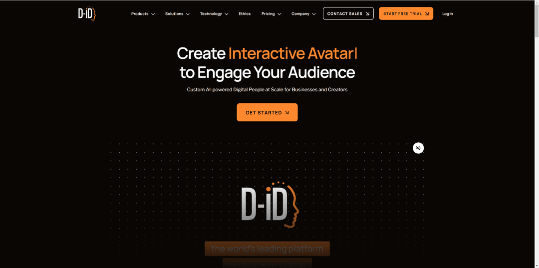 D-ID | The #1 Choice for AI Generated Video Creation Platform