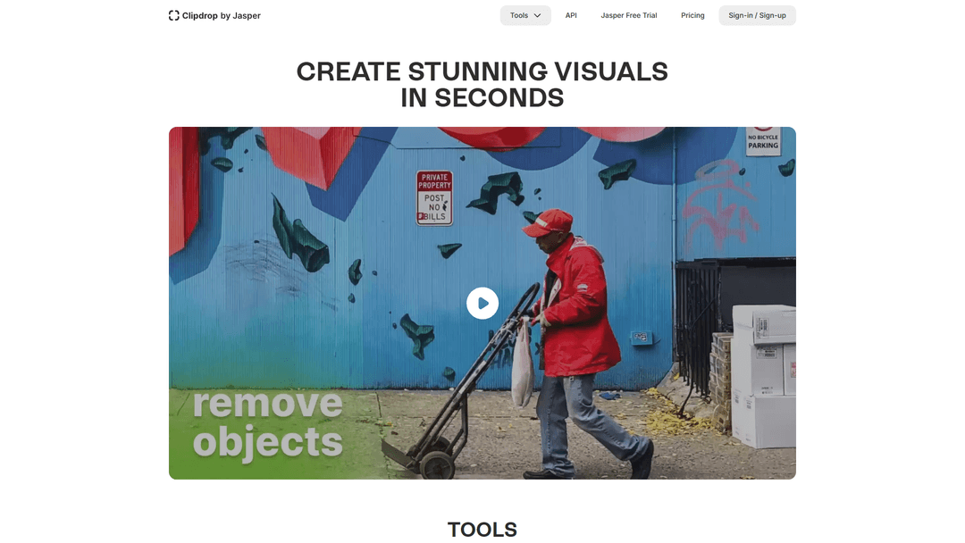 Create stunning visuals in seconds with AI.